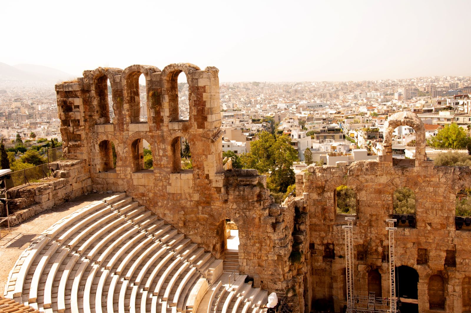 Ruins of an open-air theater.